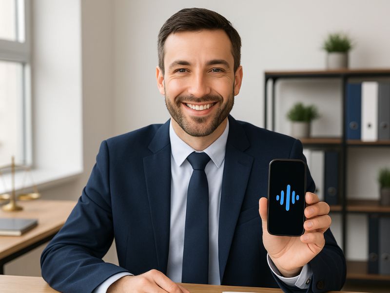 Anwaltskanzlei mit Telefonassistent