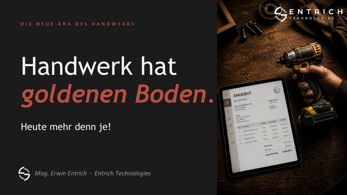 Die neue &Auml;ra des Handwerks: KI entlastet Handwerksbetriebe an sechs Stationen